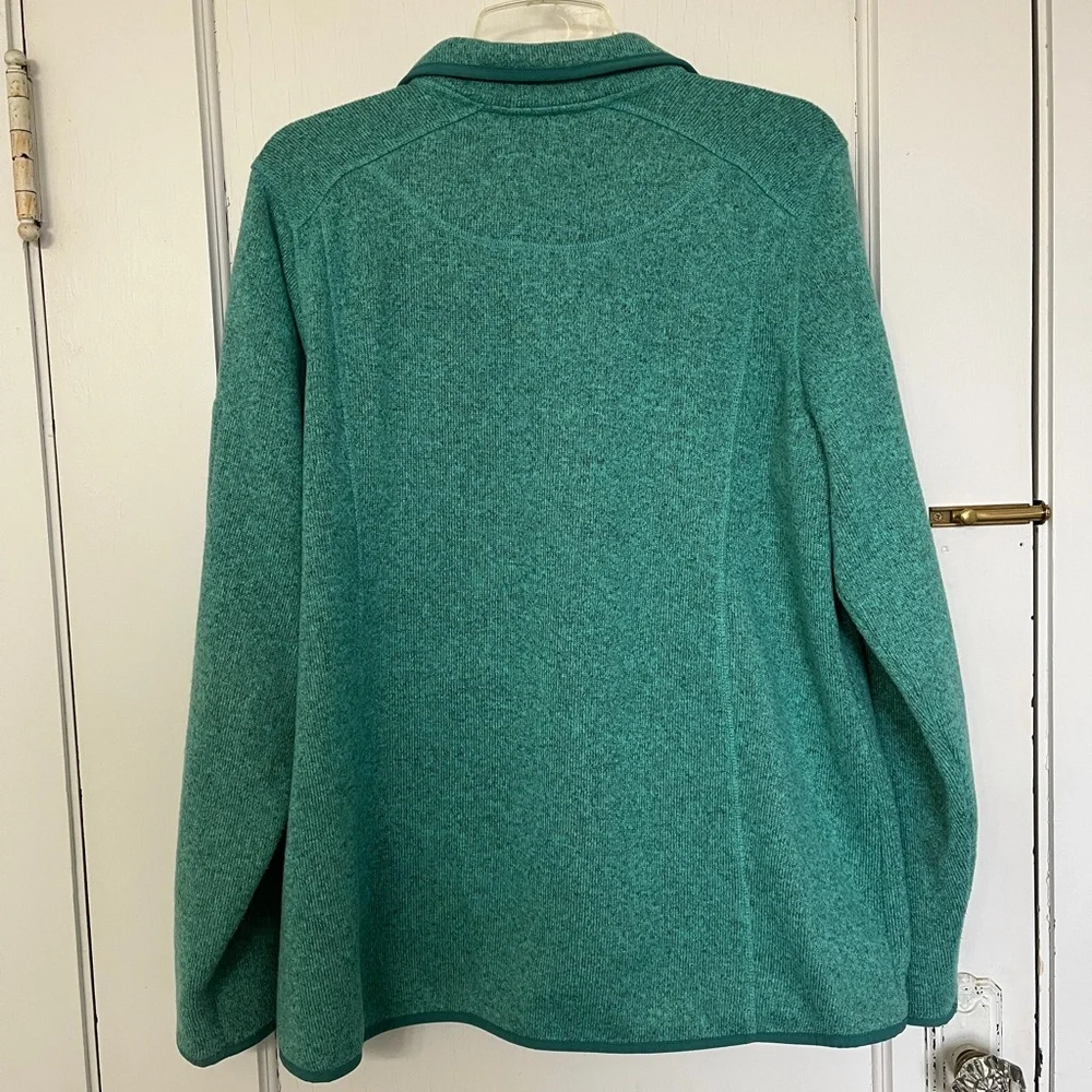 Knit zip-up cardigan by LL Bean, XL